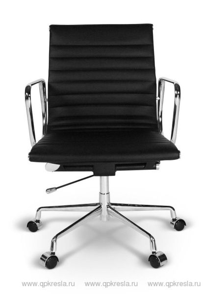 Кресло Eames (Эймс) Ribbed черное