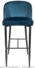 Барный стул Оскар Велюр Сине-зеленый