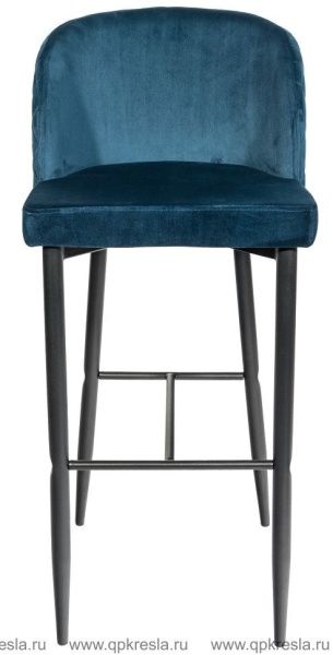 Барный стул Оскар Велюр Сине-зеленый