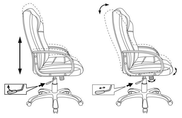 Кресло руководителя Бюрократ CH-839 черный Leather Black эко.кожа крестовина пластик | Купить в КупиКресла.ру