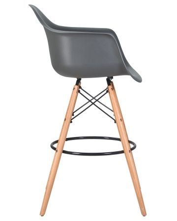 Купить Стул барный DAW BAR (ножки светлый бук, цвет серый) по выгодной цене для кафе, ресторанов и кухни