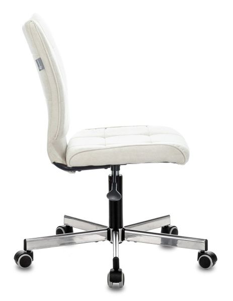 Кресло Бюрократ CH-330M молочный Velvet 20 крестовина металл хром | Купить в КупиКресла.ру