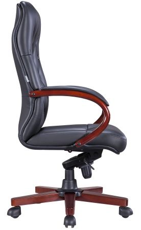 Кресло Everprof Monaco Wood Экокожа Черный Кресло Everprof Monaco Wood Экокожа Черный