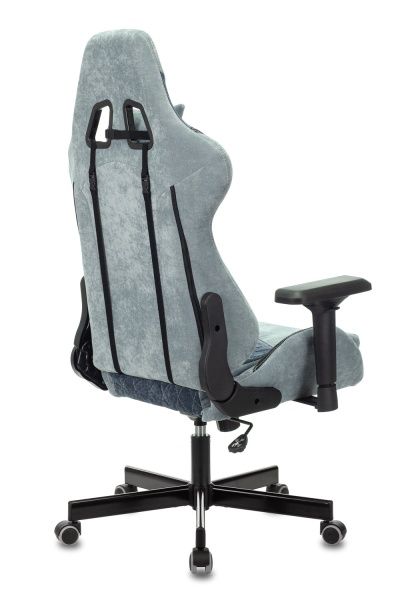 Кресло игровое Zombie VIKING 7 KNIGHT Fabric синий текстиль/эко.кожа с подголов. крестовина металл | Купить в КупиКресла.ру