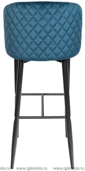 Барный стул Оскар Велюр Сине-зеленый