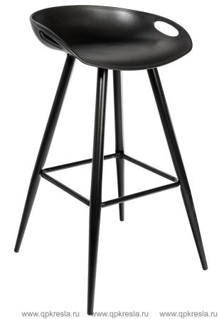Барный стул ФЛЭШ Пластик Черный