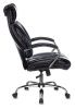 Кресла руководителя - Кресло руководителя Бюрократ T-9904NSL черный Leather Venge Black искусственная кожа крестовина металл хром