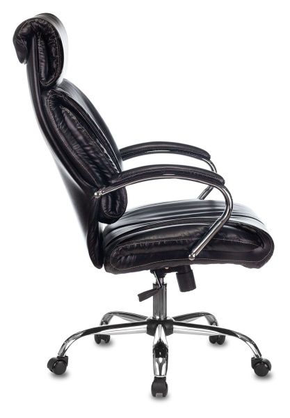 Кресло руководителя Бюрократ T-9904NSL черный Leather Venge Black искусственная кожа крестовина металл хром | Купить в КупиКресла.ру