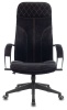 Кресло руководителя Бюрократ CH-608Fabric черный Light-20 крестовина пластик