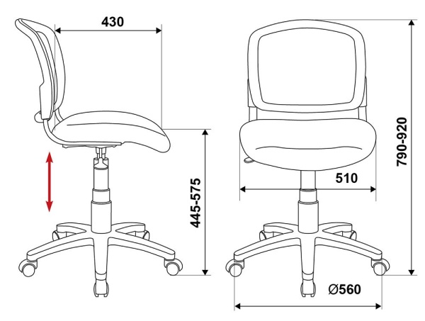 Купить Кресло детское Бюрократ CH-296NX черный карандаши крестовина пластик по низкой цене Кресло детское Бюрократ CH-296NX черный карандаши крестовина пластик | Купить в КупиКресла.ру