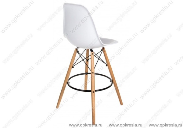 Барный стул Eames (Эймс) Пластик Белый