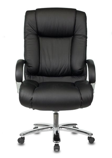 Кресло руководителя Бюрократ T-9925SL черный кожа крестовина металл хром | Купить в КупиКресла.ру