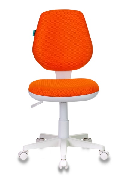 Купить Кресло детское Бюрократ CH-W213 оранжевый TW-96-1 крестовина пластик пластик белый по низкой цене Кресло детское Бюрократ CH-W213 оранжевый TW-96-1 крестовина пластик пластик белый | Купить в КупиКресла.ру
