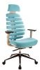 Кресло Everprof Ergo Grey ткань бирюзовый