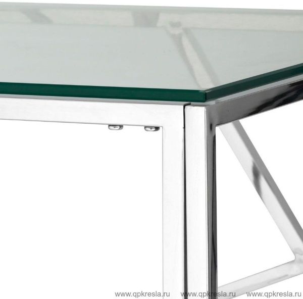 Журнальный столик АРТ ДЕКО 55 Серебро