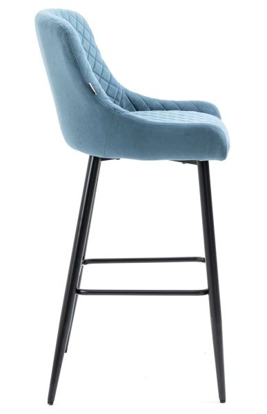 Барный стул Everprof Nico Ткань Голубой для кафе, ресторанов и кухни