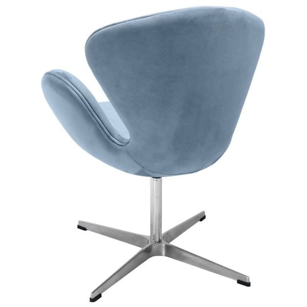 Купить Кресло SWAN CHAIR серый, искусственная замша по низкой цене