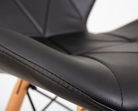 Купить Стул барный BUTTERFLY BAR (ножки светлый бук, цвет чёрный) по выгодной цене для кафе, ресторанов и кухни