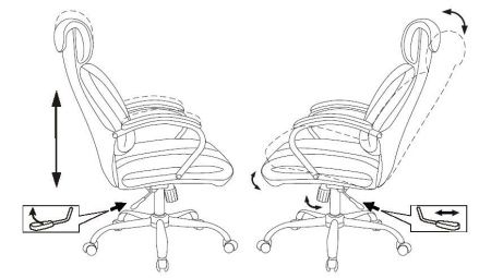 Кресла руководителя - Кресло руководителя Бюрократ T-9904NSL черный Leather Venge Black искусственная кожа крестовина металл хром