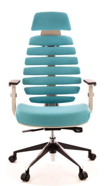 Кресло Everprof Ergo Grey ткань бирюзовый Кресло Everprof Ergo Grey ткань бирюзовый