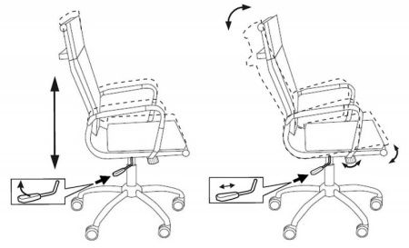 Кресла руководителя - Кресло руководителя Бюрократ Ch-993 слоновая кость эко.кожа крестовина металл хром
