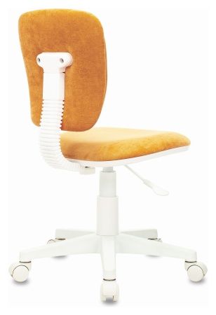 Кресло детское Бюрократ CH-W204NX оранжевый Velvet 72 крестов. пластик белый пластик белый