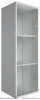 Шкаф средний узкий левый А.СУ-2.4