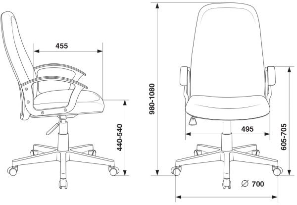 Кресло руководителя Бюрократ CH-808LT серый 3C1 крестовина пластик | Купить в КупиКресла.ру