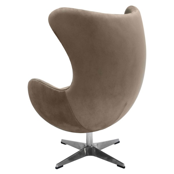 Купить Кресло EGG CHAIR латте, искусственная замша по низкой цене