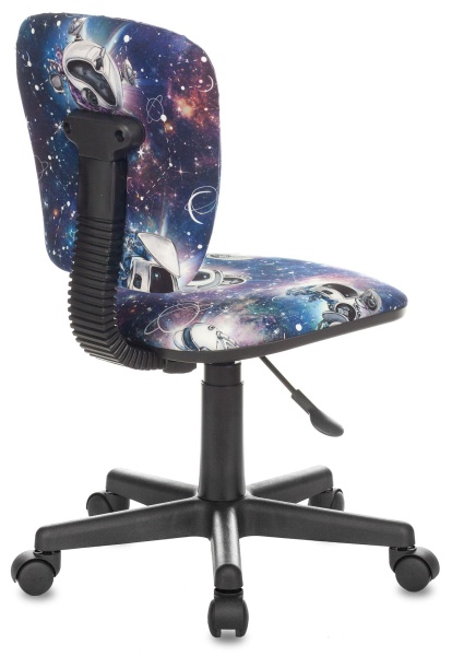 Кресло детское Бюрократ CH-204NX синий космопузики крестовина пластик Кресло детское Бюрократ CH-204NX синий космопузики крестовина пластик