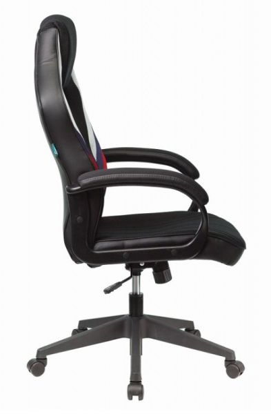 Кресло игровое Zombie VIKING 3 AERO белый/синий/красный сиденье черный искусст.кожа/ткань крестовина пластик | Купить в КупиКресла.ру