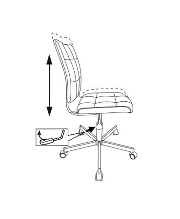 Офисные кресла - Кресло Бюрократ CH-330M бежевый Orion-10 эко.кожа крестовина металл хром