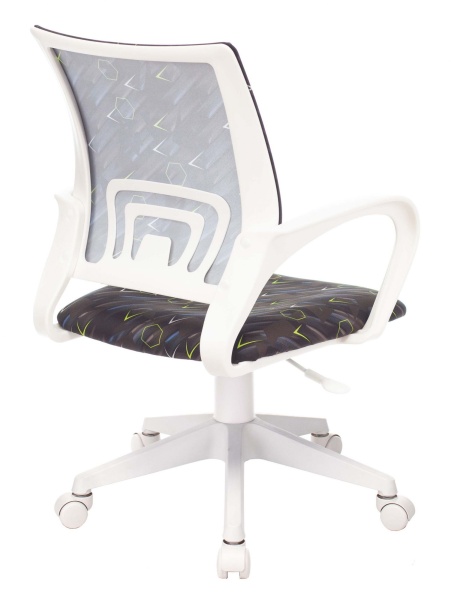 Кресло детское Бюрократ KD-W4 черный/синий регата крестов. пластик белый пластик белый Кресло детское Бюрократ KD-W4 черный/синий регата крестов. пластик белый пластик белый