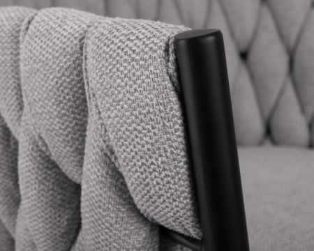 Купить Стул барный LEON (серая ткань (LAR 275-17)) по выгодной цене для кафе, ресторанов и кухни