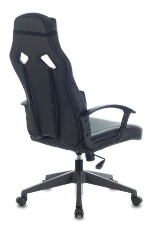 Кресла для геймеров - Кресло игровое Zombie DRIVER черный/белый искусственная кожа с подголов. крестовина пластик