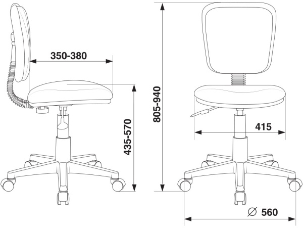 Купить Кресло детское Бюрократ CH-W204NX салатовый 15-118 крестовина пластик пластик белый по низкой цене Кресло детское Бюрократ CH-W204NX салатовый 15-118 крестовина пластик пластик белый | Купить в КупиКресла.ру