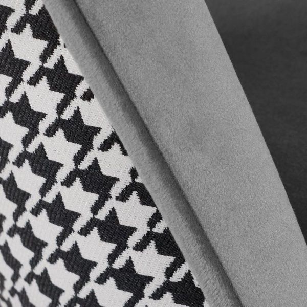 Купить Стул Paola тёмно-серый с жаккардом по низкой цене в интернет-магазине КупиКресла.ру с доставкой по Москве и всей России. Купить Стул Paola тёмно-серый с жаккардом по низкой цене