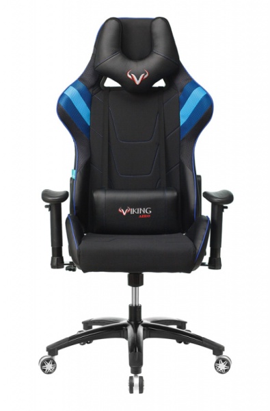 Кресло игровое Zombie VIKING 4 AERO черный/синий искусст.кожа/ткань с подголов. крестовина пластик | Купить в КупиКресла.ру