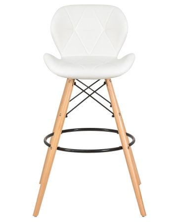 Стул барный BUTTERFLY BAR (ножки светлый бук, цвет белый)
