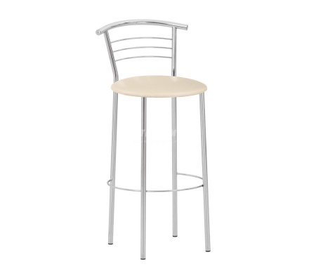 Барный стул MARCO HOKER (Марко) хром (Искуственная кожа V 4 черный)