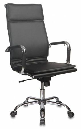 Кресло руководителя Бюрократ Ch-993 черный эко.кожа крестовина металл хром