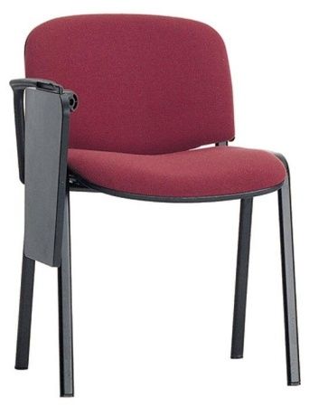 Офисный стул ISO черный со столиком (пюпитром) (EV - иск. кожа Elips )
