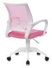 Офисные кресла - Кресло Бюрократ CH-W695NLT розовый TW-06A TW-13A сетка/ткань крестовина пластик пластик белый
