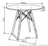 Стол Eames (Эймс) стеклянный Стол Eames (Эймс) стеклянный