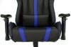 Кресла для геймеров - Кресло игровое Zombie A4 черный/синий искусственная кожа с подголов. крестовина пластик