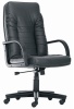 Кресло руководителя Танго пластик (Экокожа Санторини/Родос Черный)
