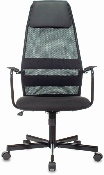 Кресло Бюрократ KB-5M черный TW-01 3C11 сетка/ткань с подголов. крестов. металл черный