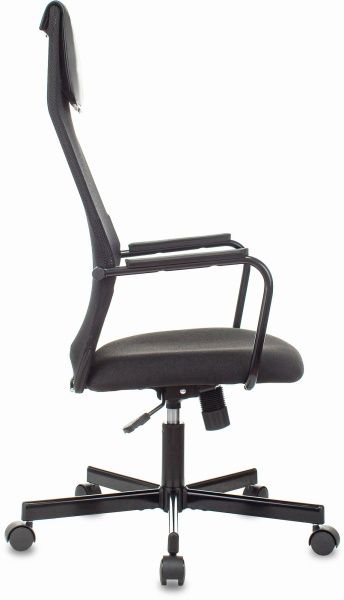 Кресло Бюрократ KB-5M черный TW-01 3C11 сетка/ткань с подголов. крестов. металл черный