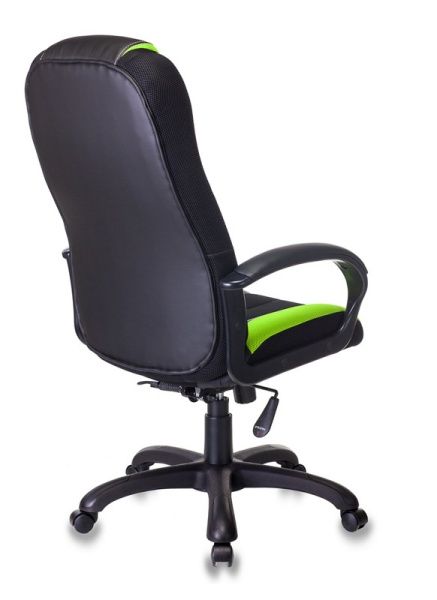 Кресло игровое Zombie VIKING-9 черный/салатовый искусст.кожа/ткань крестовина пластик | Купить в КупиКресла.ру