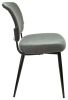 Купить Стул для кухни Бюрократ KF-8_2 комплект 2шт серый Alfa 44 металл черный на ножках (KF-8/FABRIC/GREY_2) в интернет-магазине КупиКресла.ру